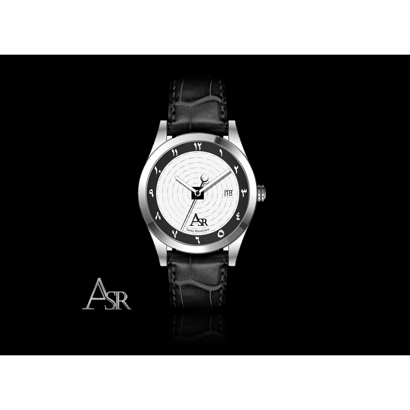 Orbital - Asr - ASR WATCHES, mans watch, mens watch, leather strap, islamic watch men, ka'aba watch